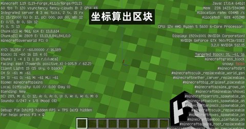 我的世界f3怎么看