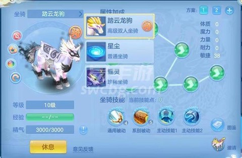 神武坐骑技能学什么